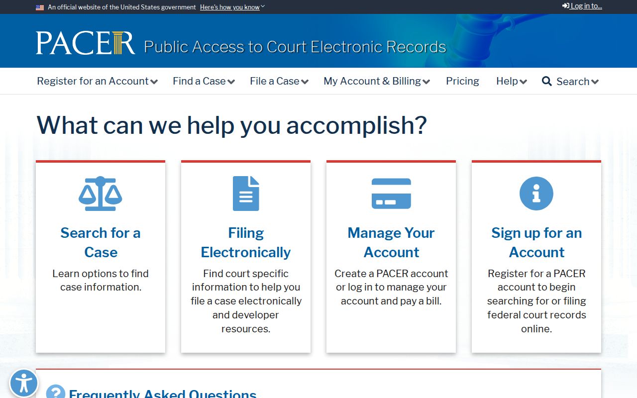 Federal docket access context for Sumner County arrest warrant searches